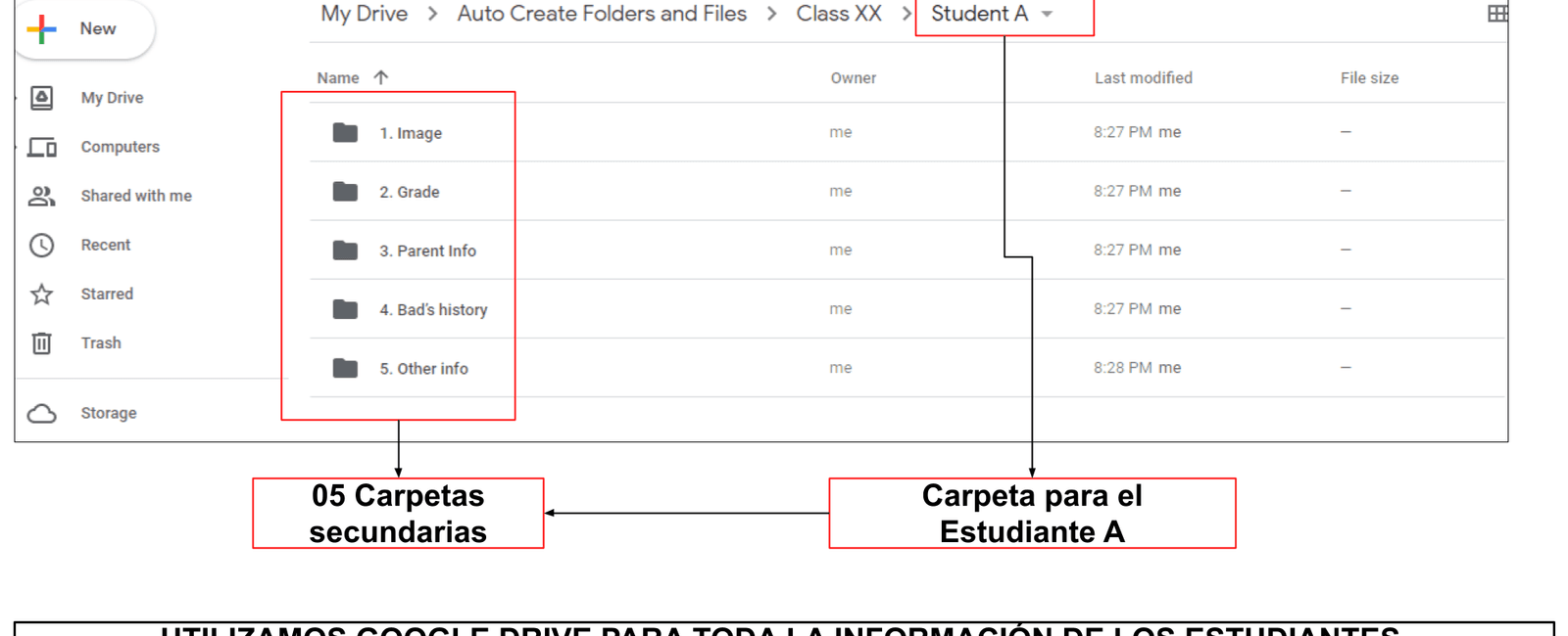 Crear automáticamente carpetas y archivos complemento de Google Sheets FAQ